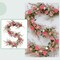 Spring Floral Garlands – 5.9 Ft Artificial Daisy & Wildflower Garland with Green Leaves for Indoor/Outdoor Farmhouse Decor, Wedding Backdrop, Table, Window, Wall, and Party Decoration